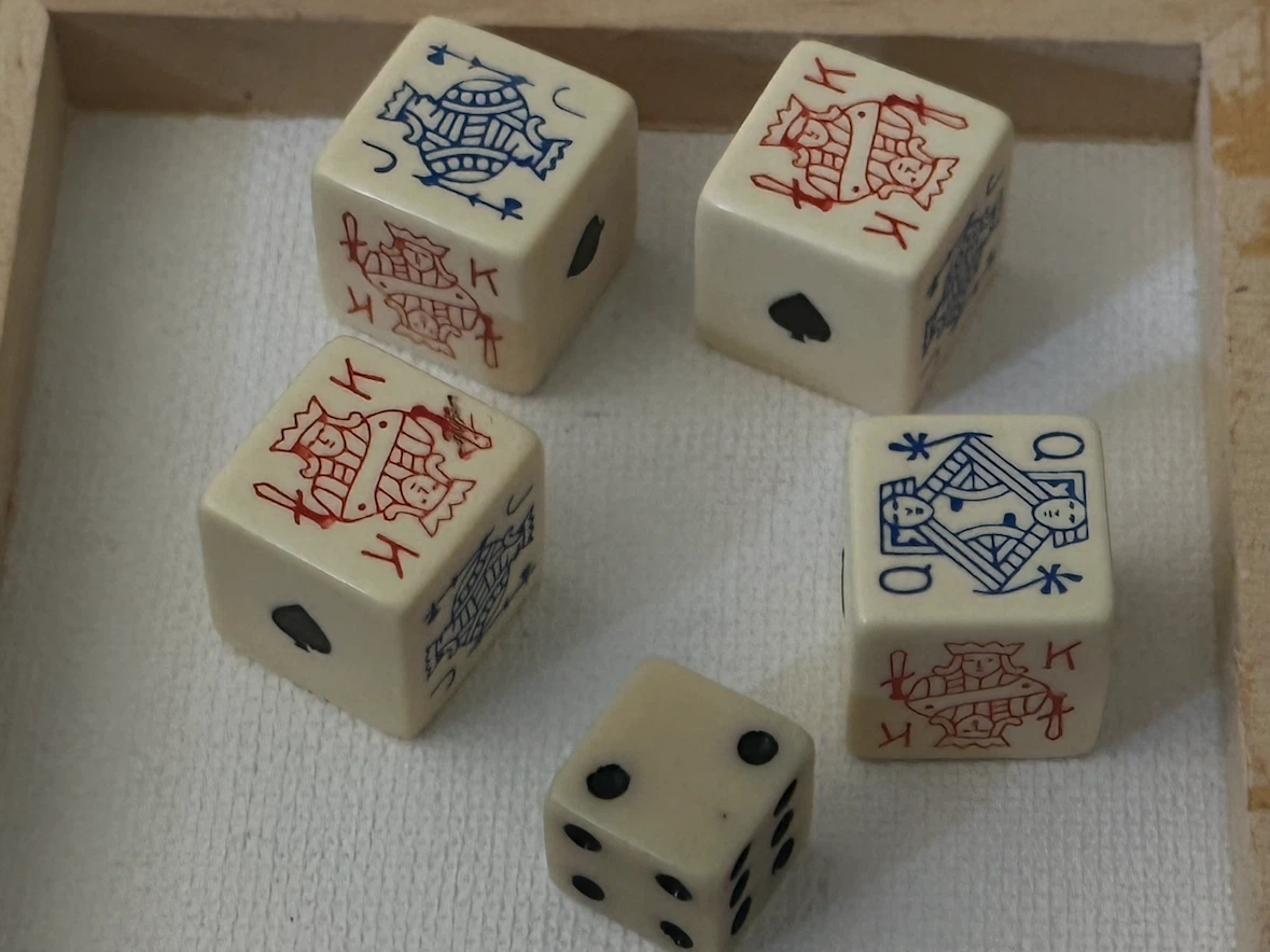 Mid century poker dice - photo 3