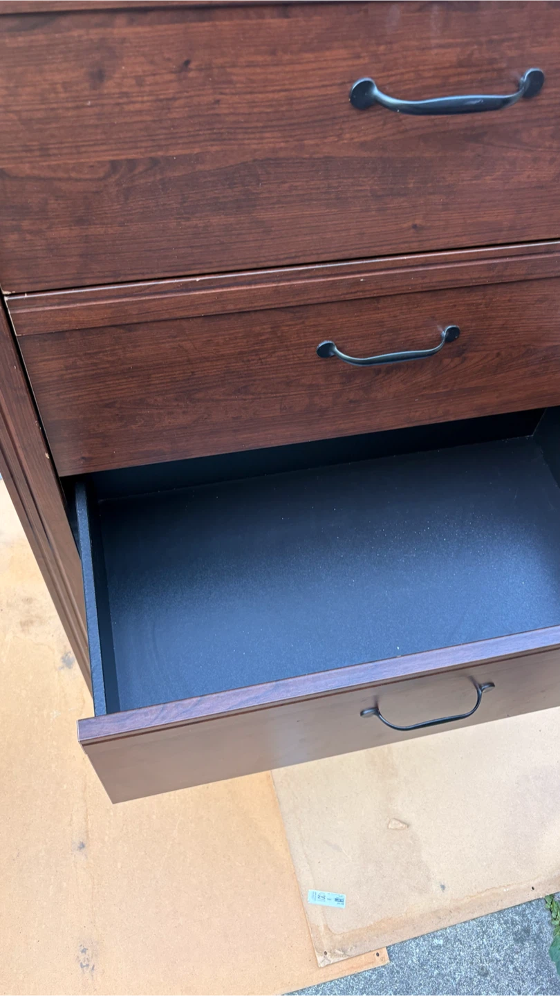 Dark Brown 4-Drawer Dresser - photo 2