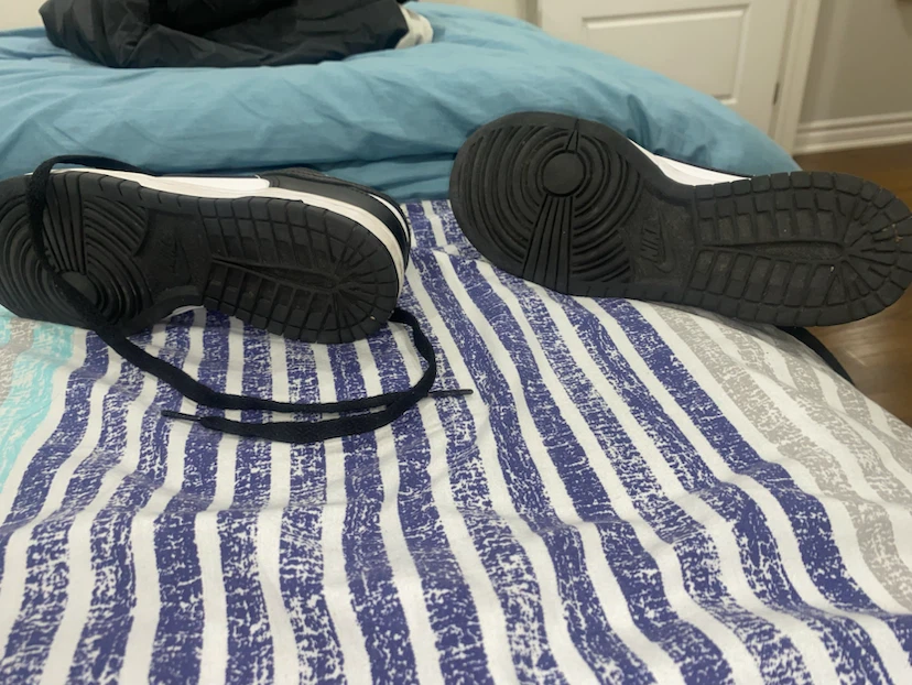 Nike Dunk Low Black White Sneakers - photo 4