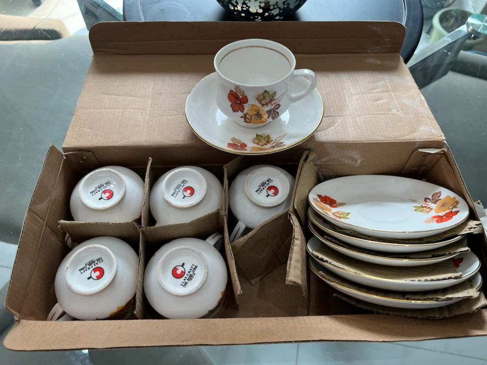 Set of 6 Vintage Teacups and Saucers - photo 3