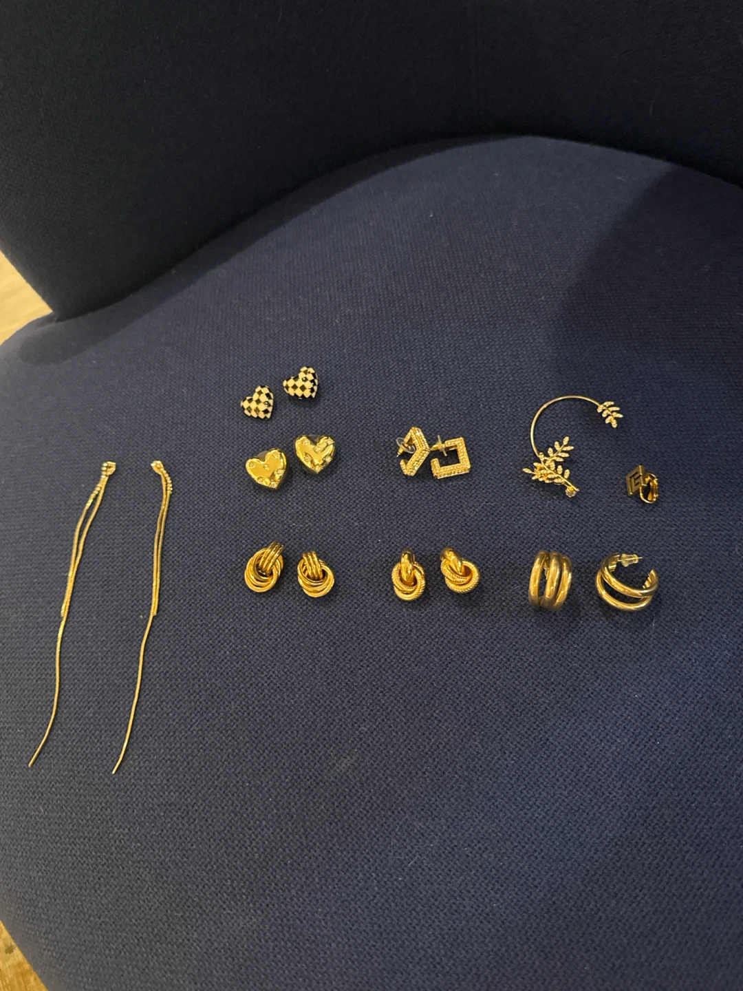 Gold-tone Earring Set