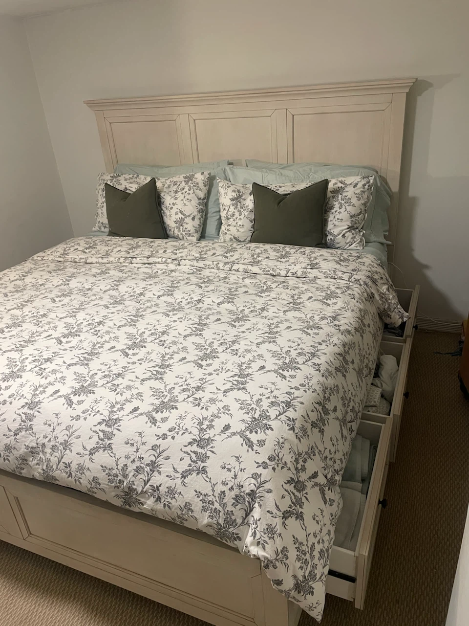 King Size wood frame with 6 drawers - photo 2