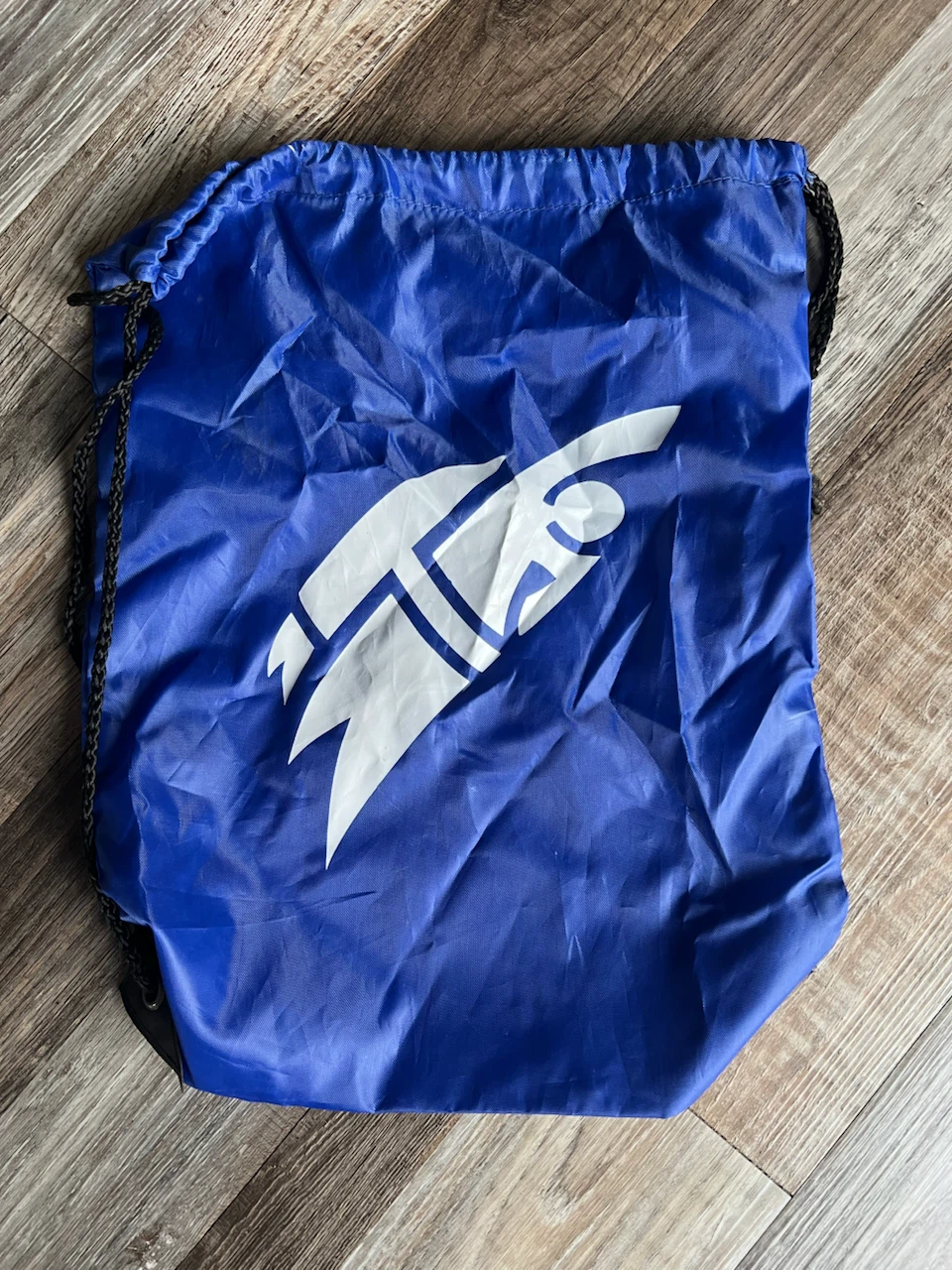 Blue Drawstring Backpack