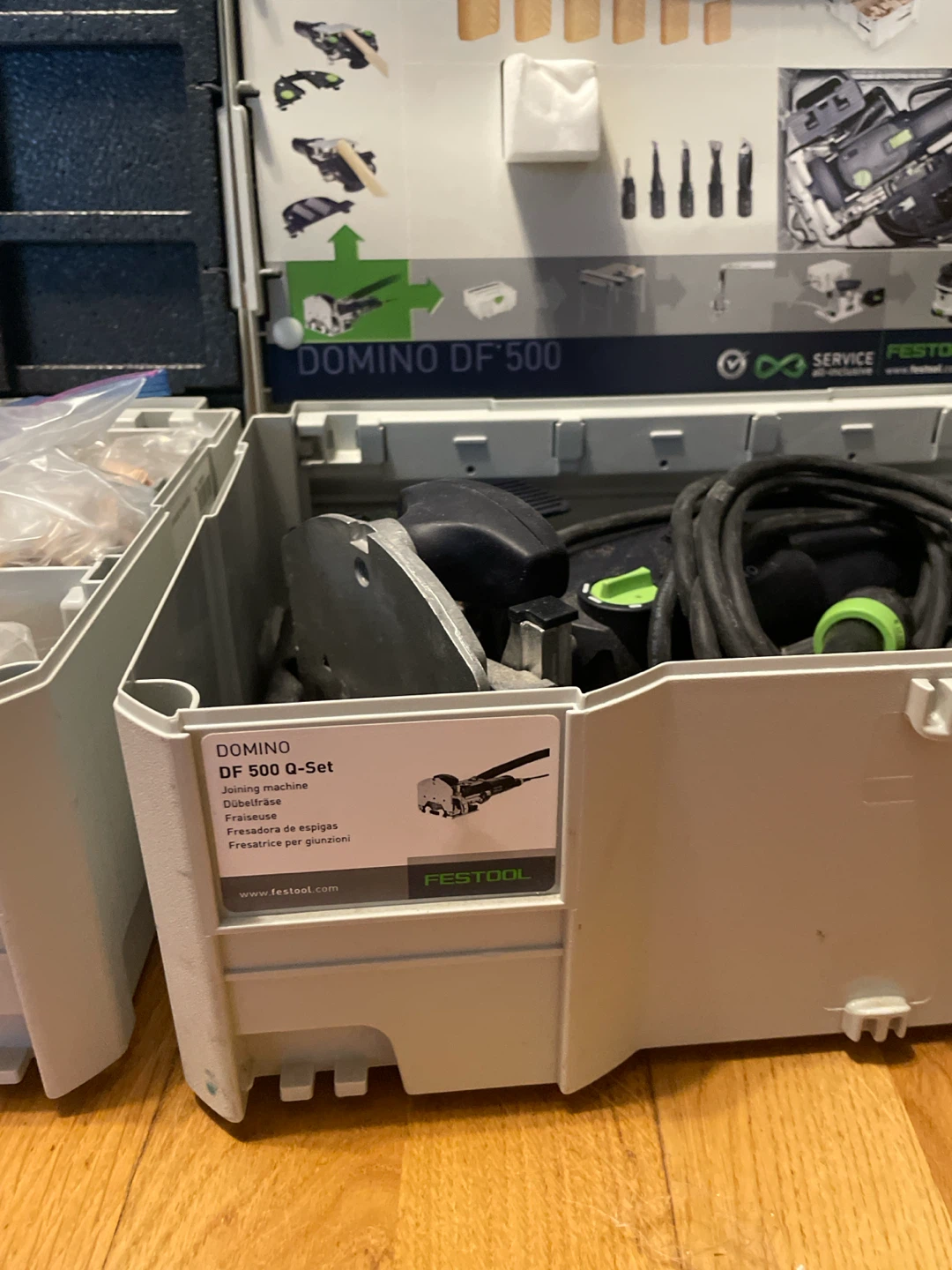 Festool Domino DF 500 Q-Set Joiner and Assortment