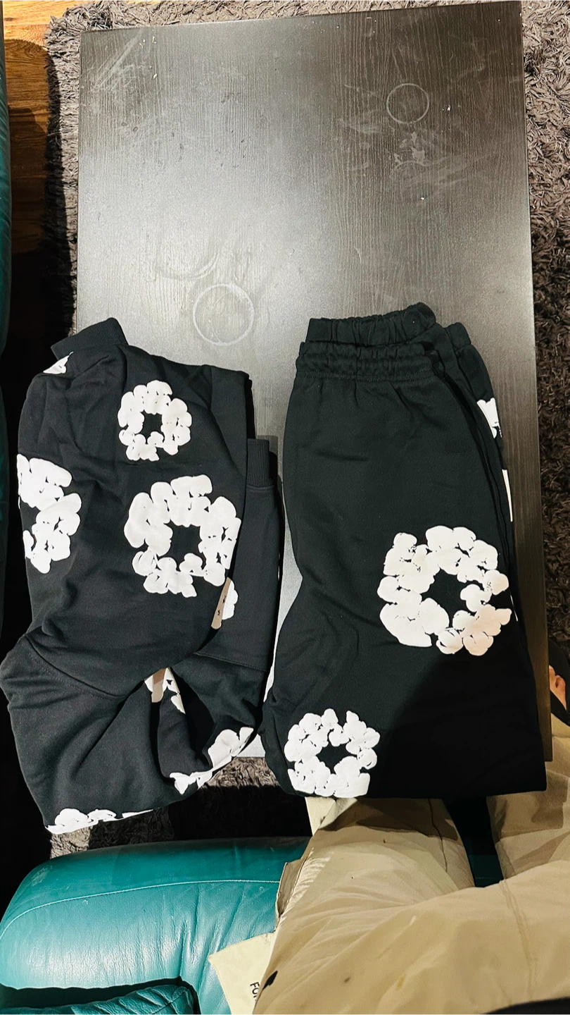 African Dragons Denim Tears Hoodie and track pants - photo 3