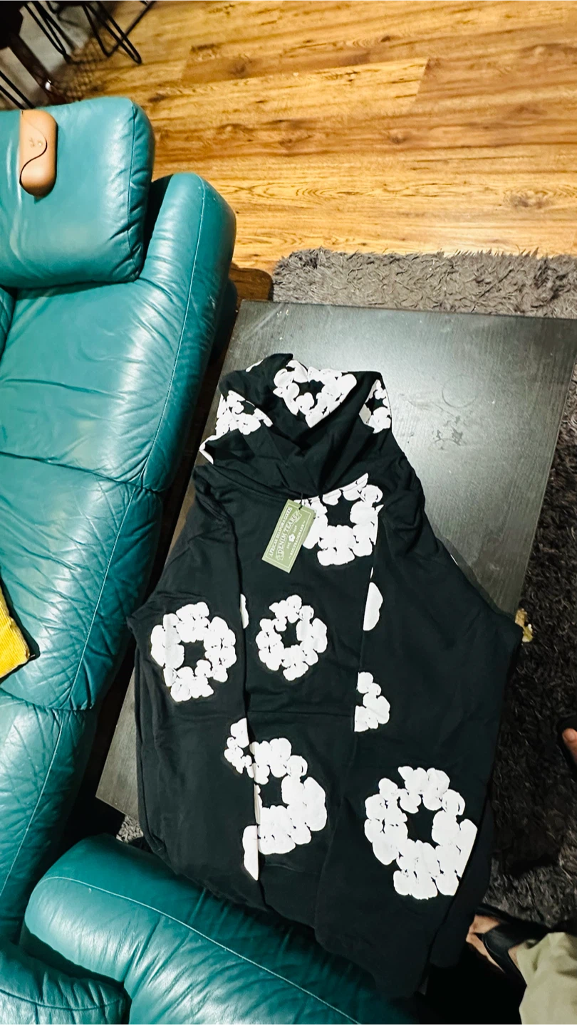 African Dragons Denim Tears Hoodie and track pants - photo 4