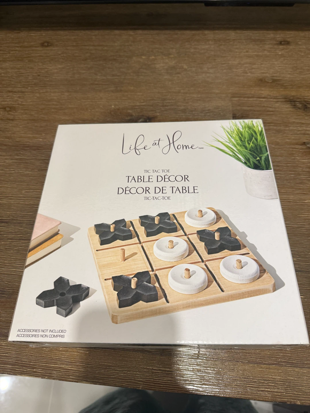 New Wooden Tic Tac Toe Table Décor/Game – Unused - photo 2