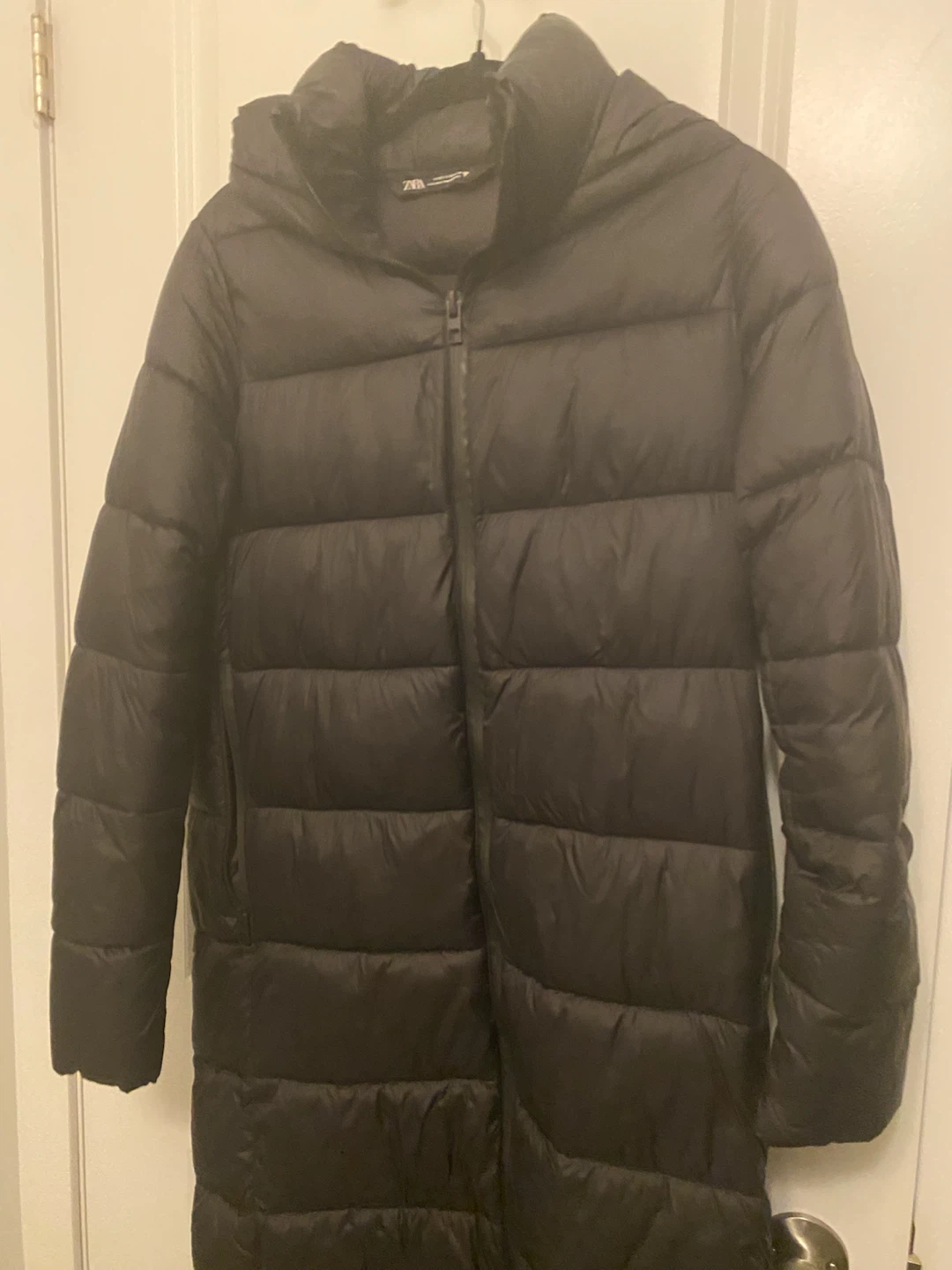 Black Zara Puffer Coat
