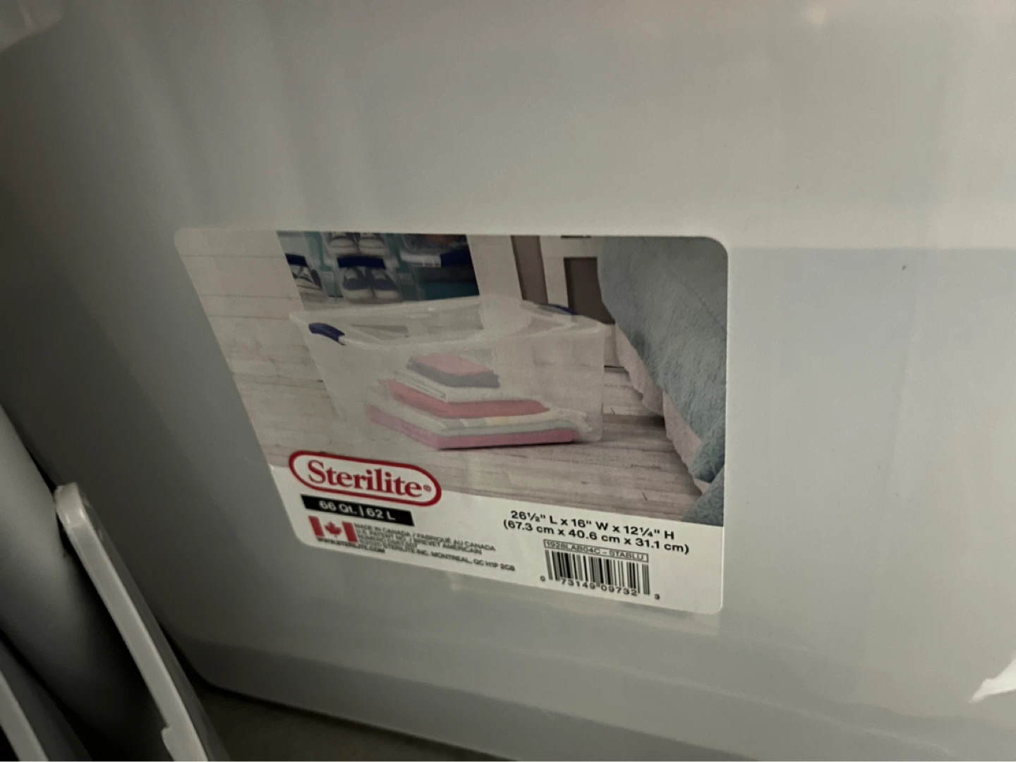 Sterilite 66 Qt Storage Bin