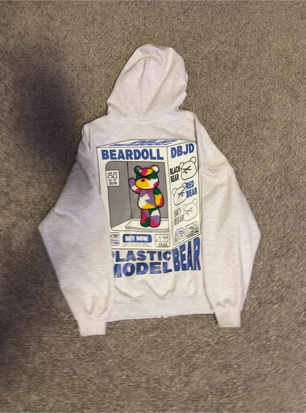 Plastic Model Bear Zip-Up Hoodie - photo 2