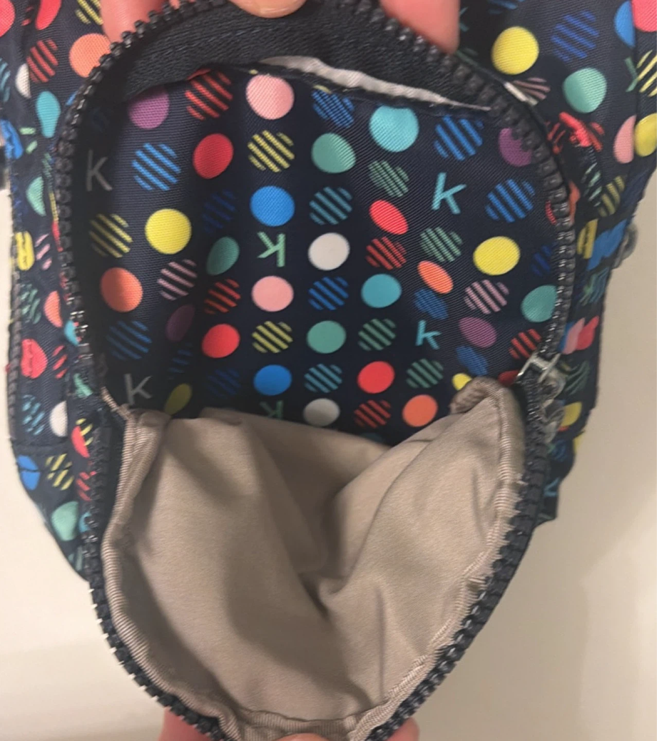 Kipling Polka Dot Sling Bag with Monkey Charm - photo 5