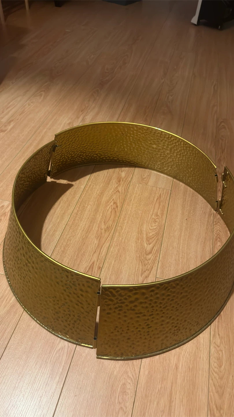 Hammered Gold Metal Christmas Tree Collar - photo 3