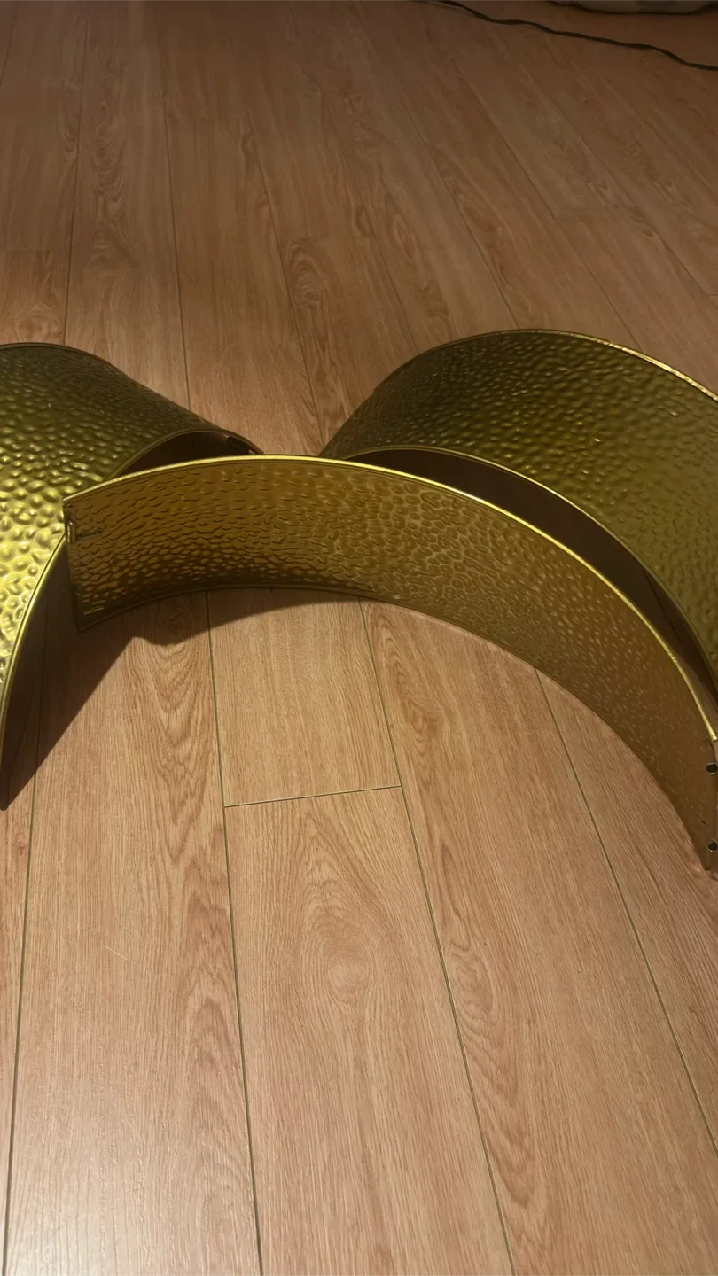 Hammered Gold Metal Christmas Tree Collar - photo 4