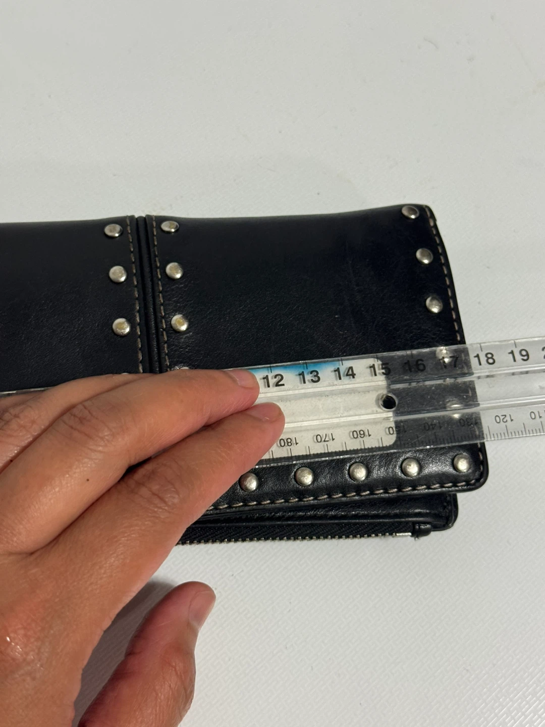 Michael Kors Black Studded Leather Wallet