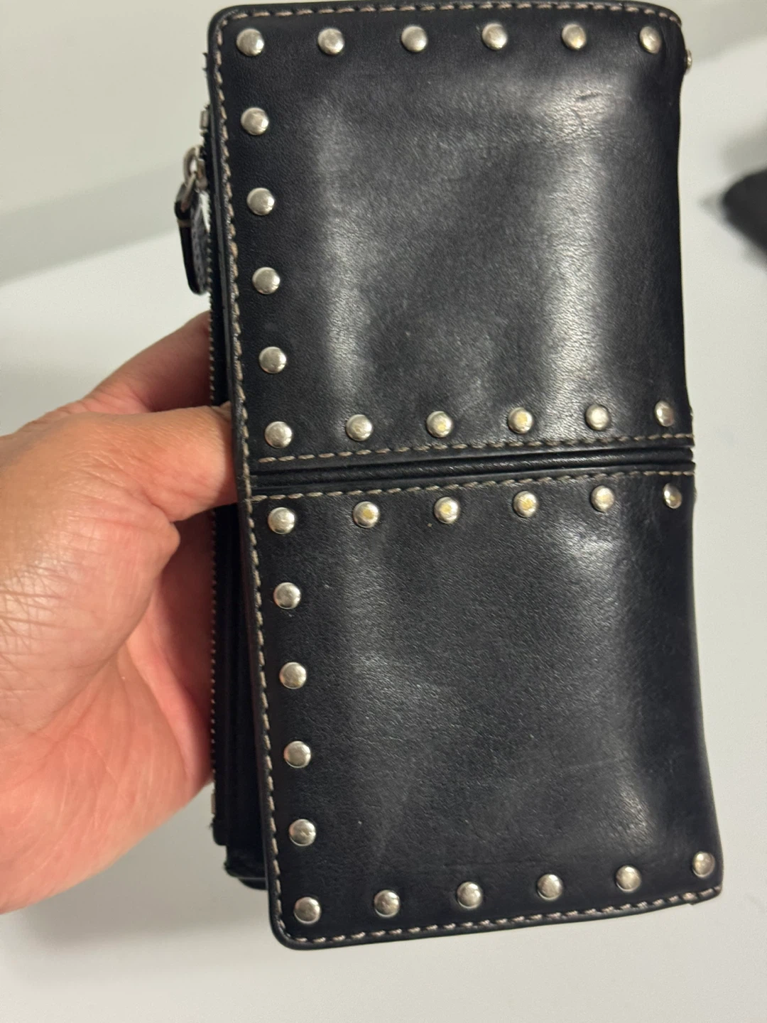 Michael Kors Black Studded Leather Wallet - photo 2