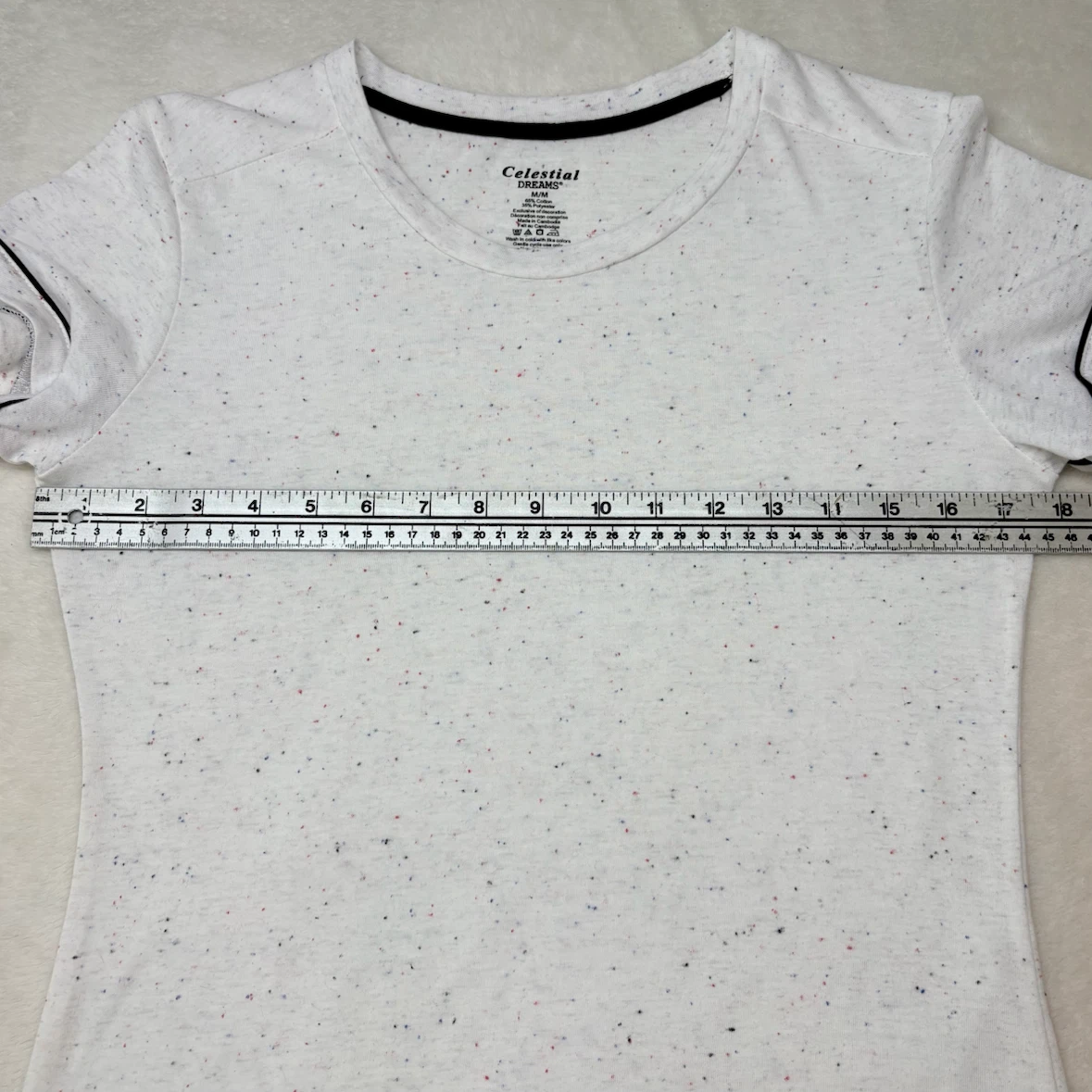 Celestial Dreams Pajama Set White Multicolor Shorts Tee Size M - photo 4
