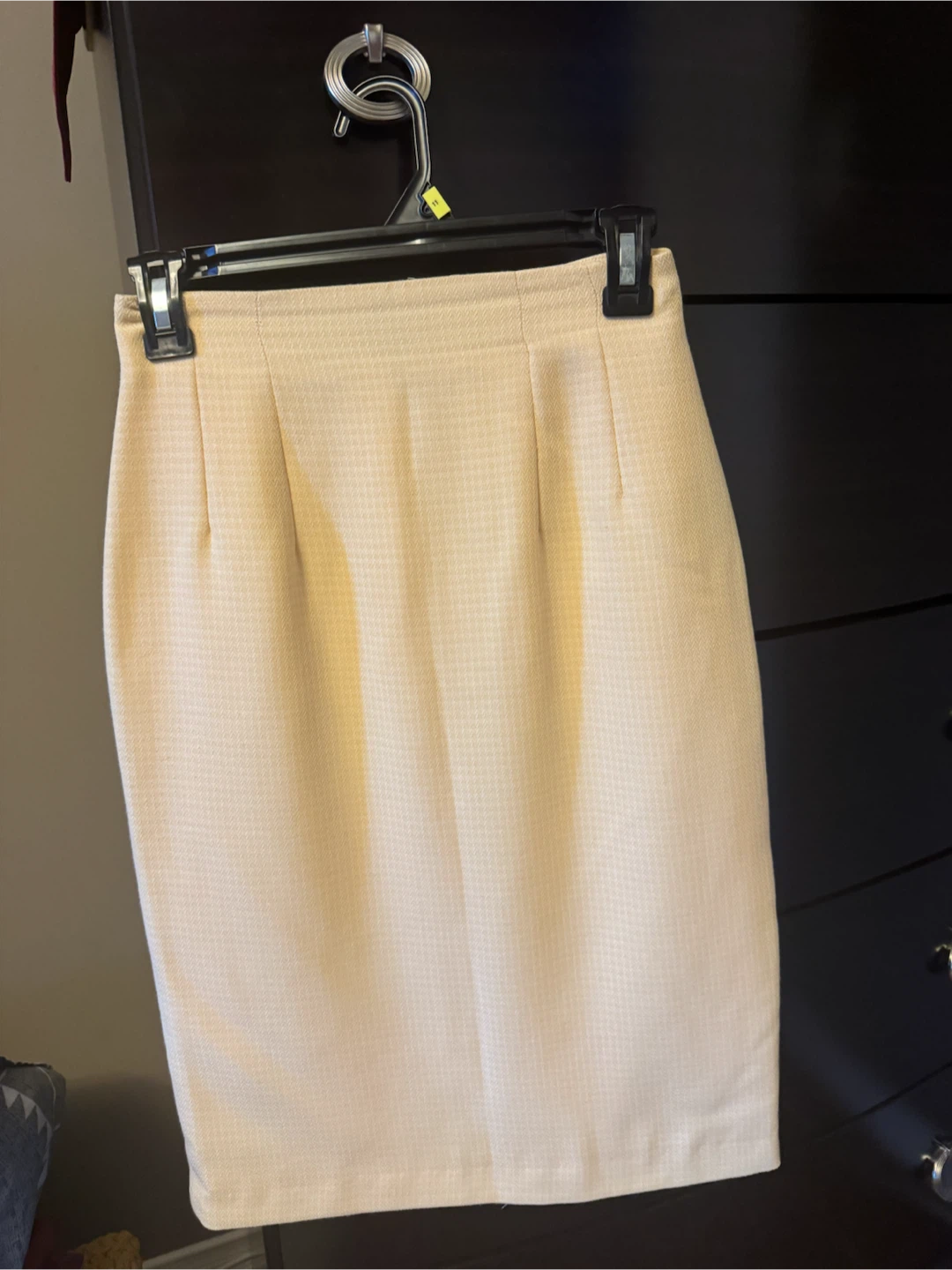 Cream yellowish Pencil Skirt