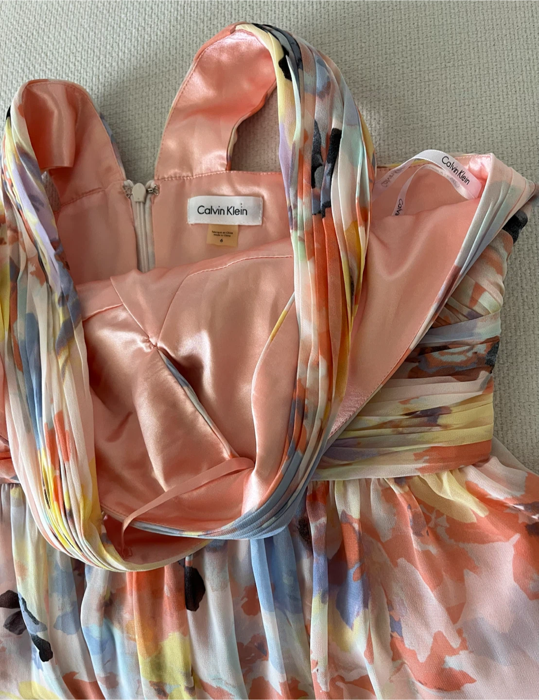 Calvin Klein Floral Halter Maxi Dress - photo 4
