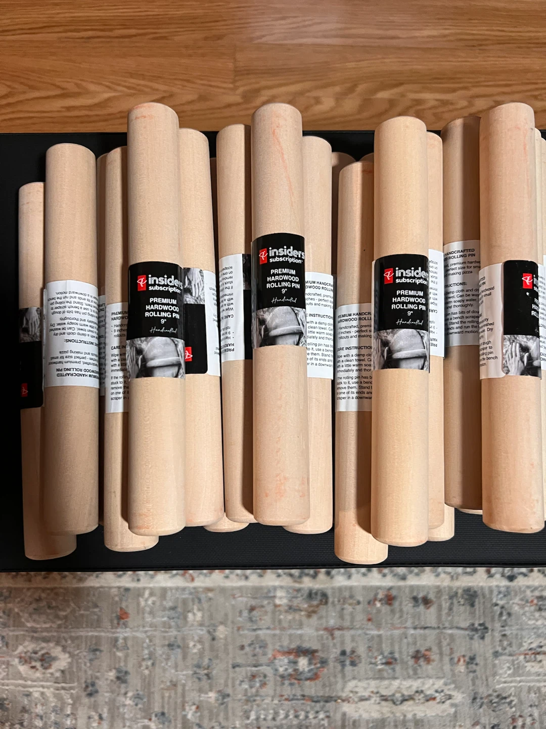 23 PC  Premium Hardwood Rolling Pin 9"