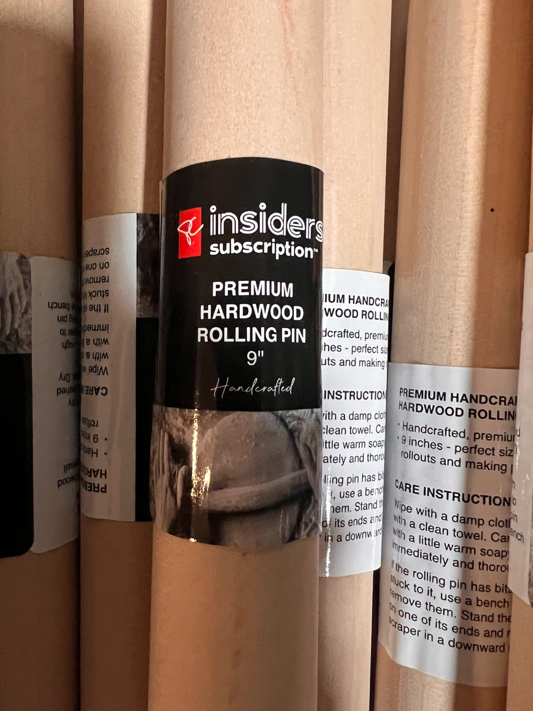 23 PC  Premium Hardwood Rolling Pin 9" - photo 2