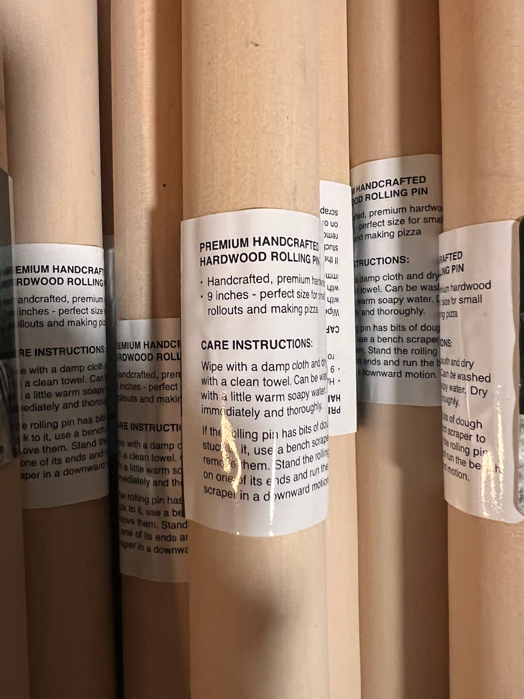 23 PC  Premium Hardwood Rolling Pin 9" - photo 3