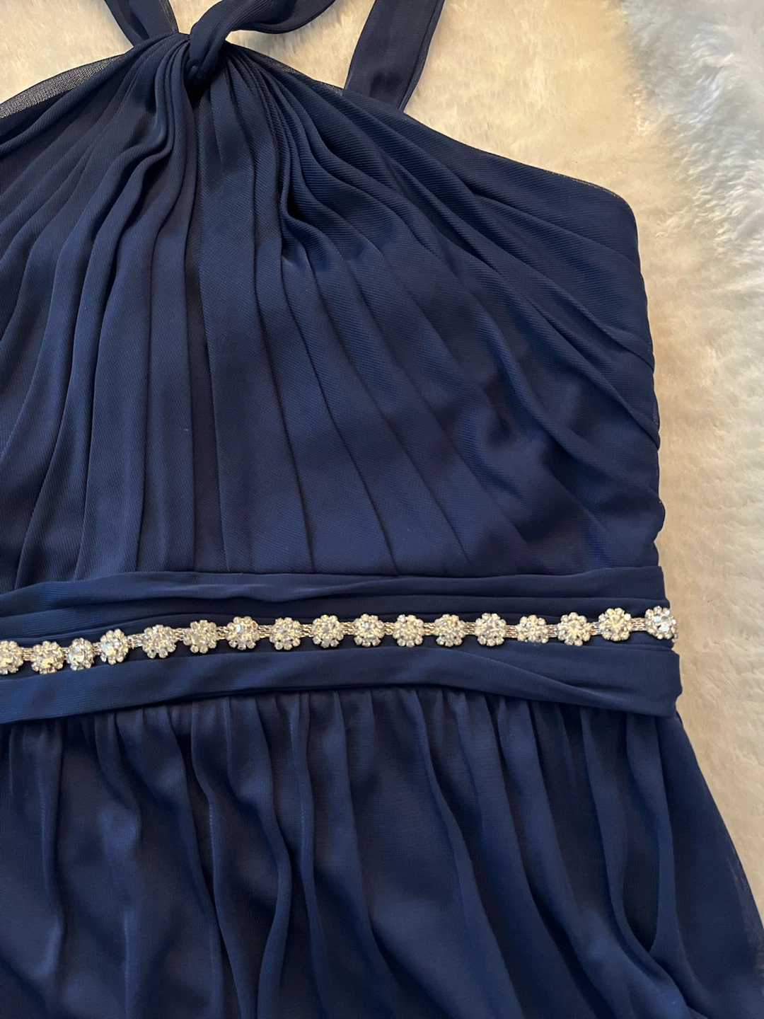 David's Bridal Navy Maxi Dress Size 4 - photo 2