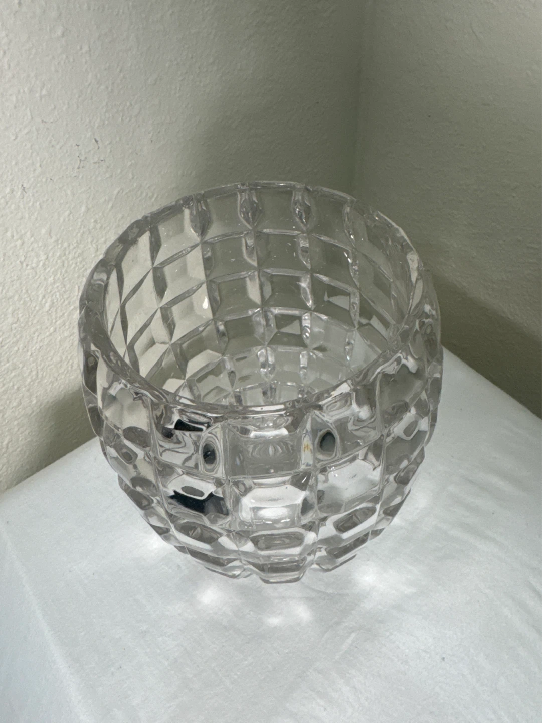 Vintage Clear Glass Embossed Bowl - photo 2