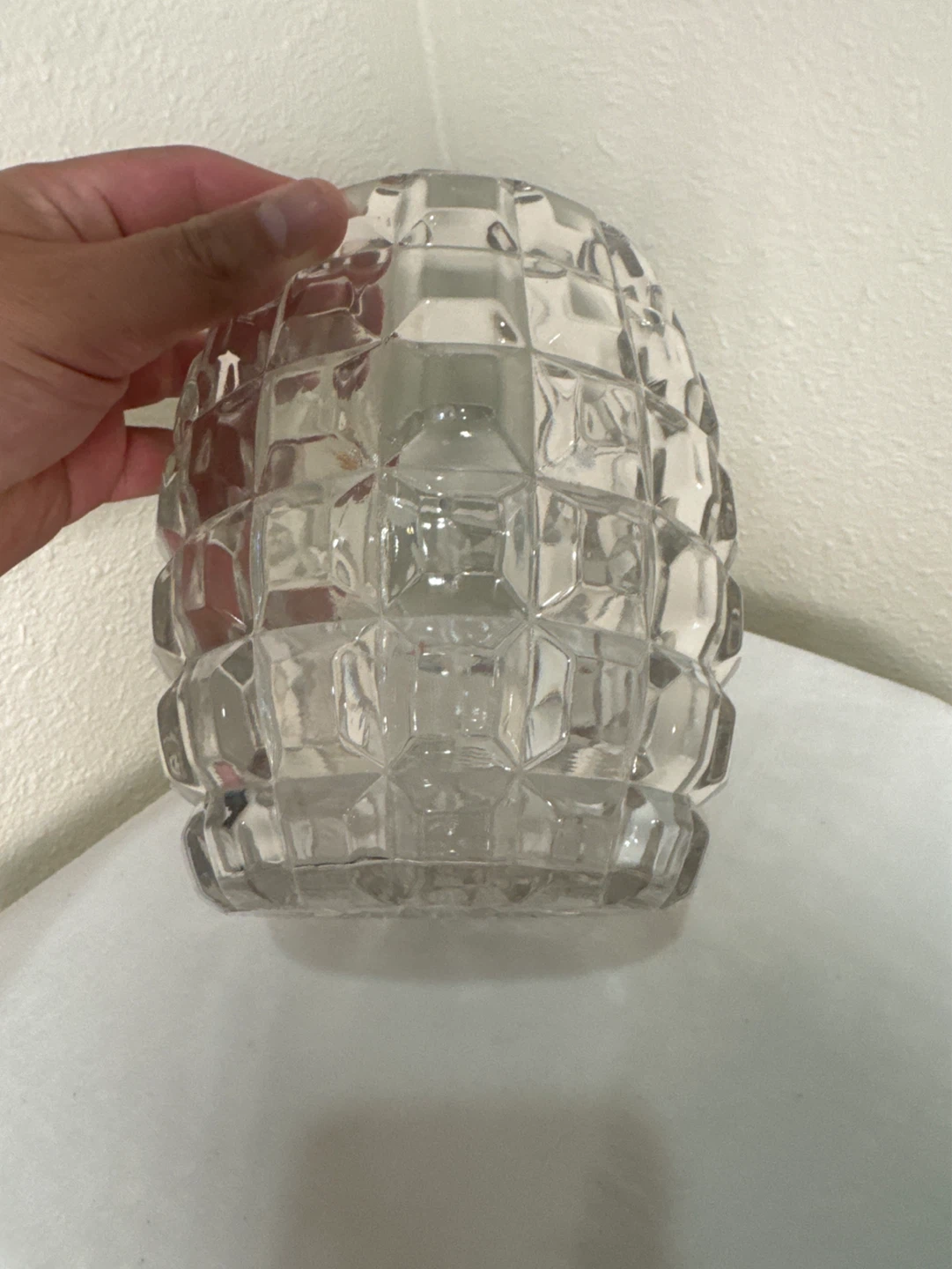 Vintage Clear Glass Embossed Bowl - photo 3