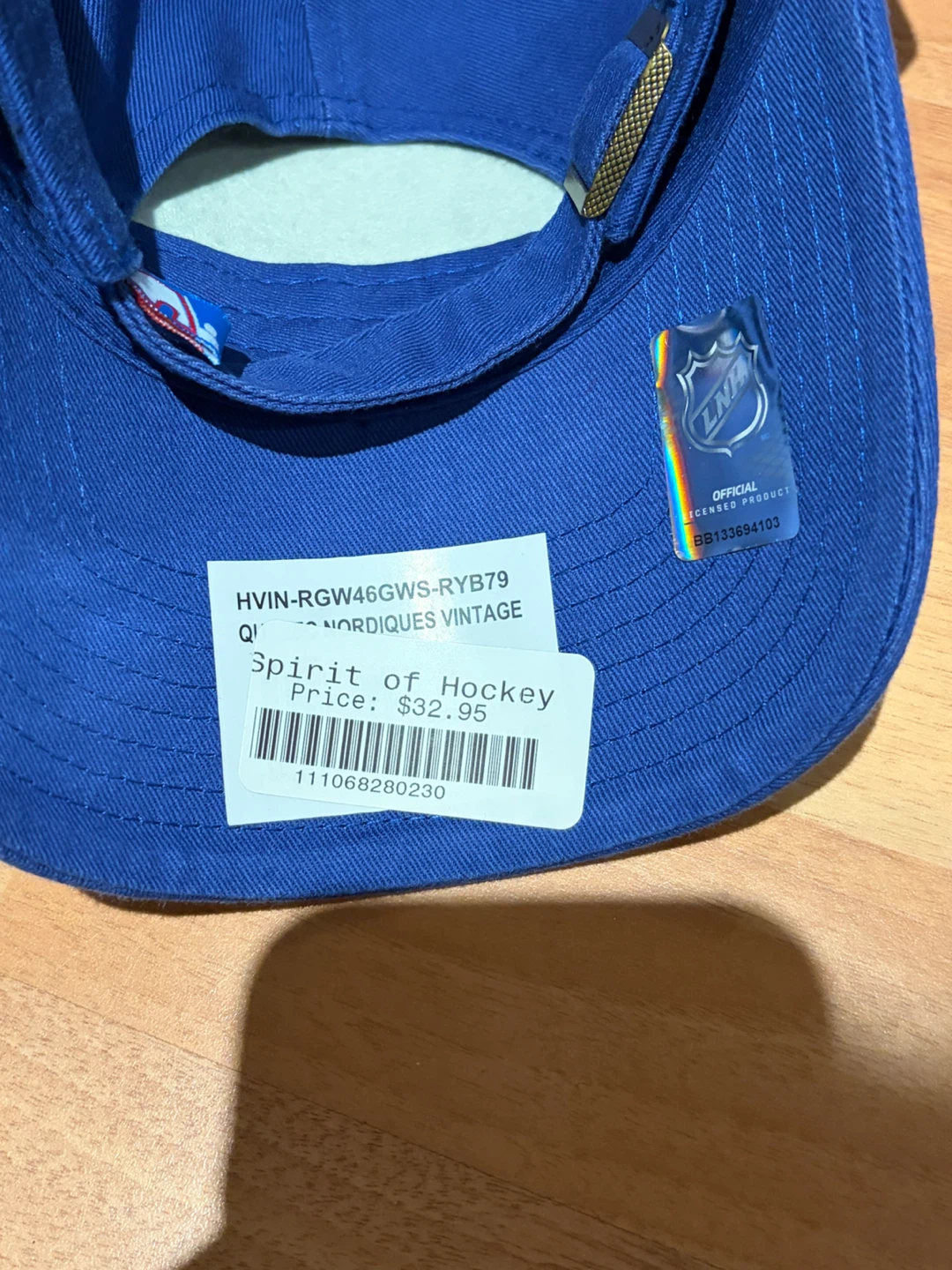 BRAND NEW Quebec Nordiques Spirit of Hockey Adjustable Cap - photo 3