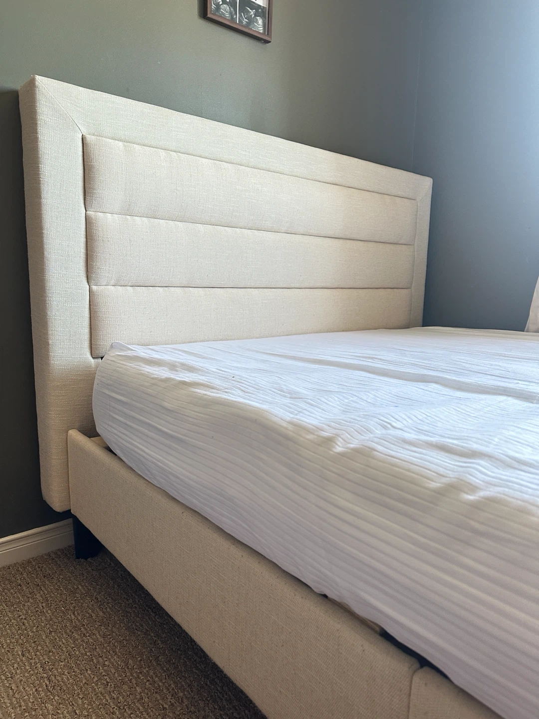 Upholstered Headboard Bed Frame - photo 2
