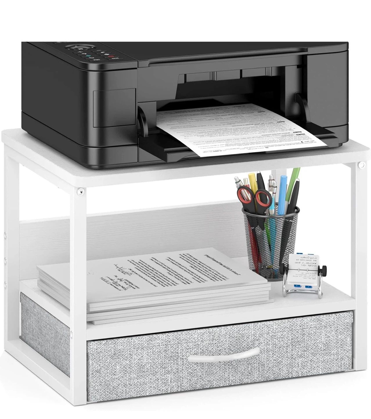 Marty 2-Tier Multifunctional shelf/Printer Stand with Drawer