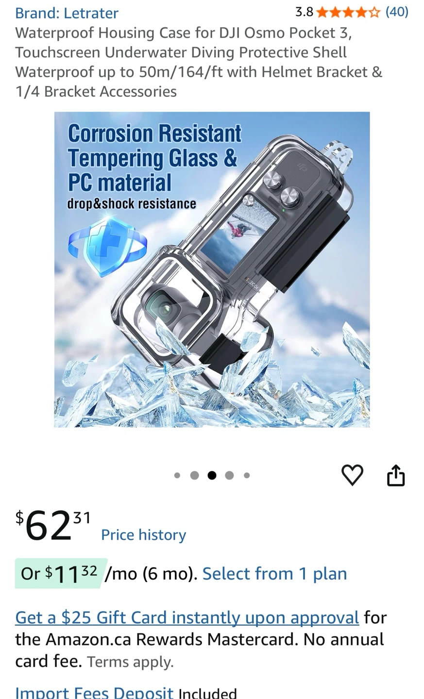 Waterproof Housing Case for DJI Osmo Pocket 3 - photo 3