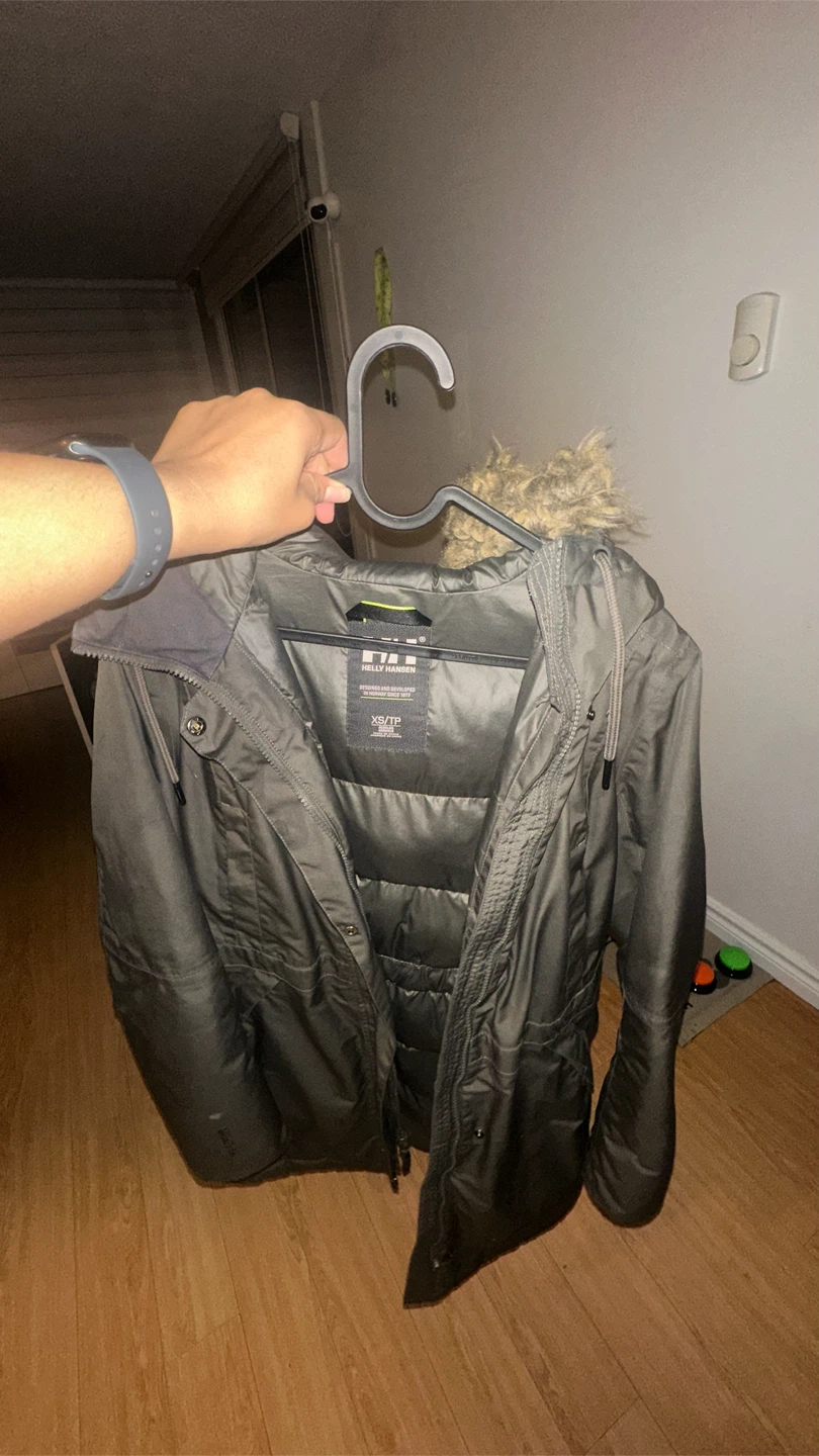 Helly Hansen Puffer Jacket with Faux Fur Hood