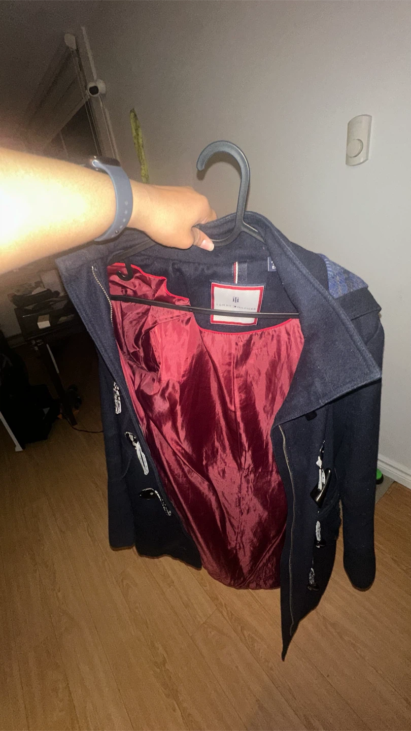Tommy Hilfiger Navy Toggle Coat