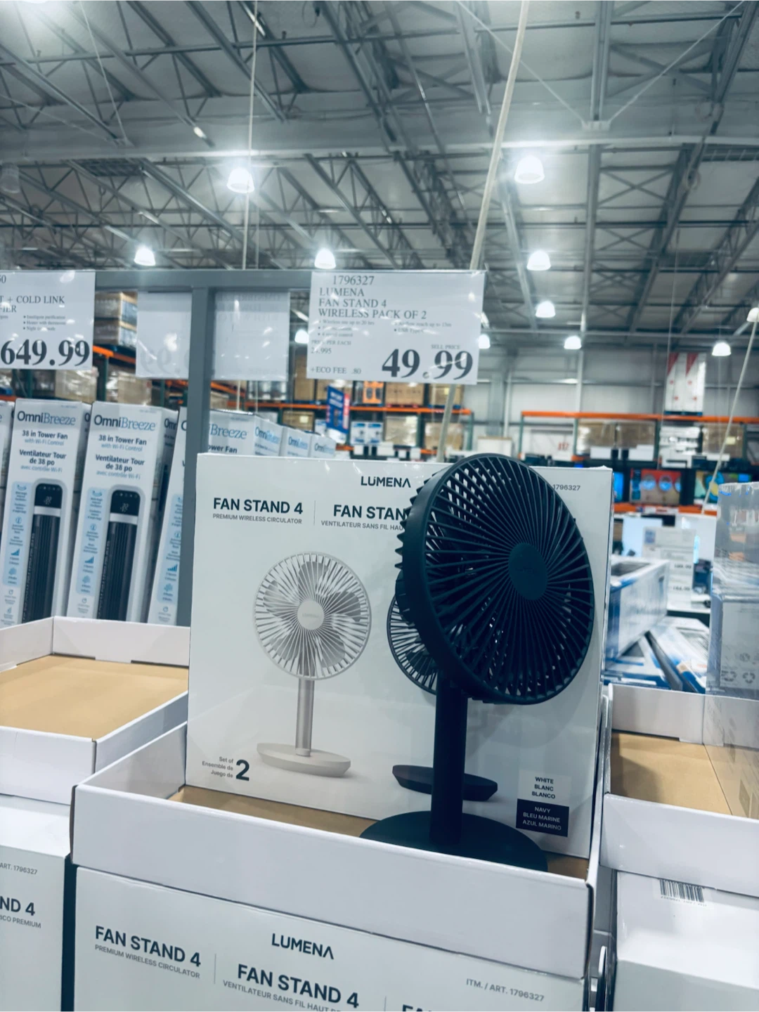 NEW Logix 16-Inch Standing Pedestal Fan (unopened box) - photo 5