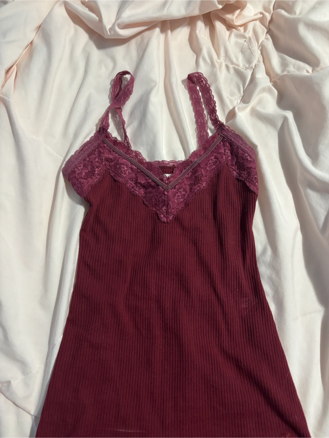 Abercrombie & fitch lace rib  cami