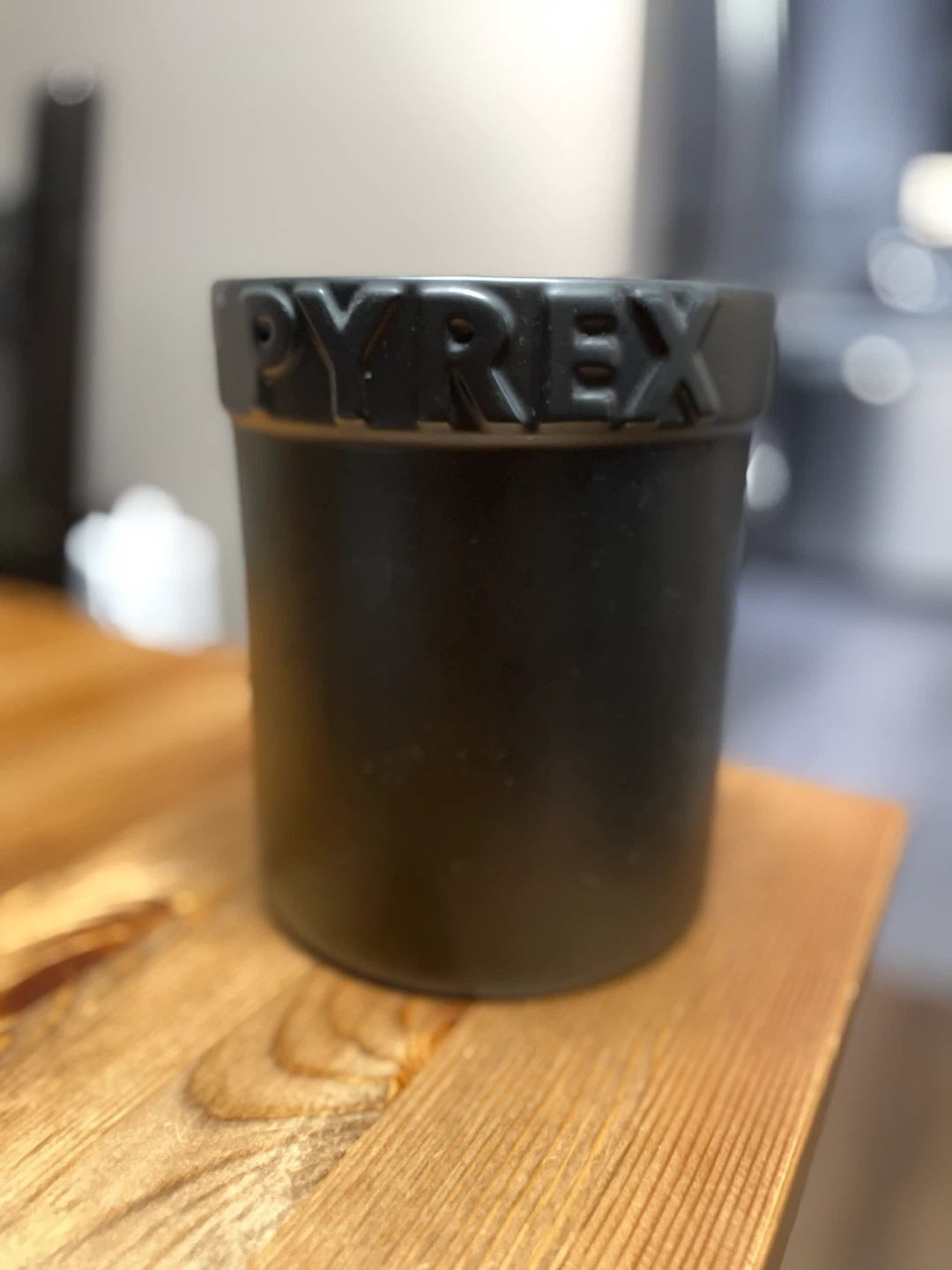 RARE Pyrex Matte Black Utensil Holder