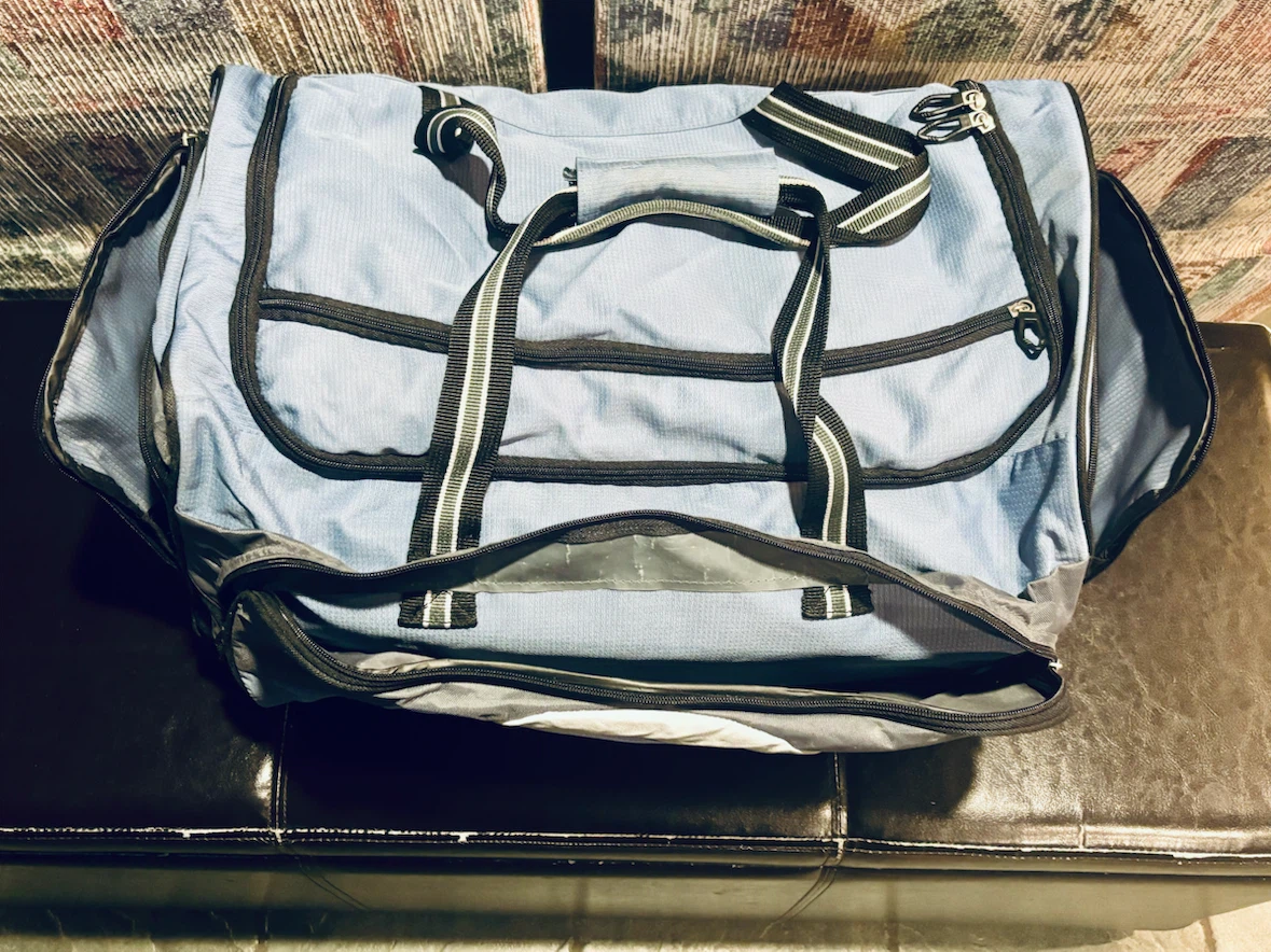 ROLLING CARRY-ON DUFFLE BAG