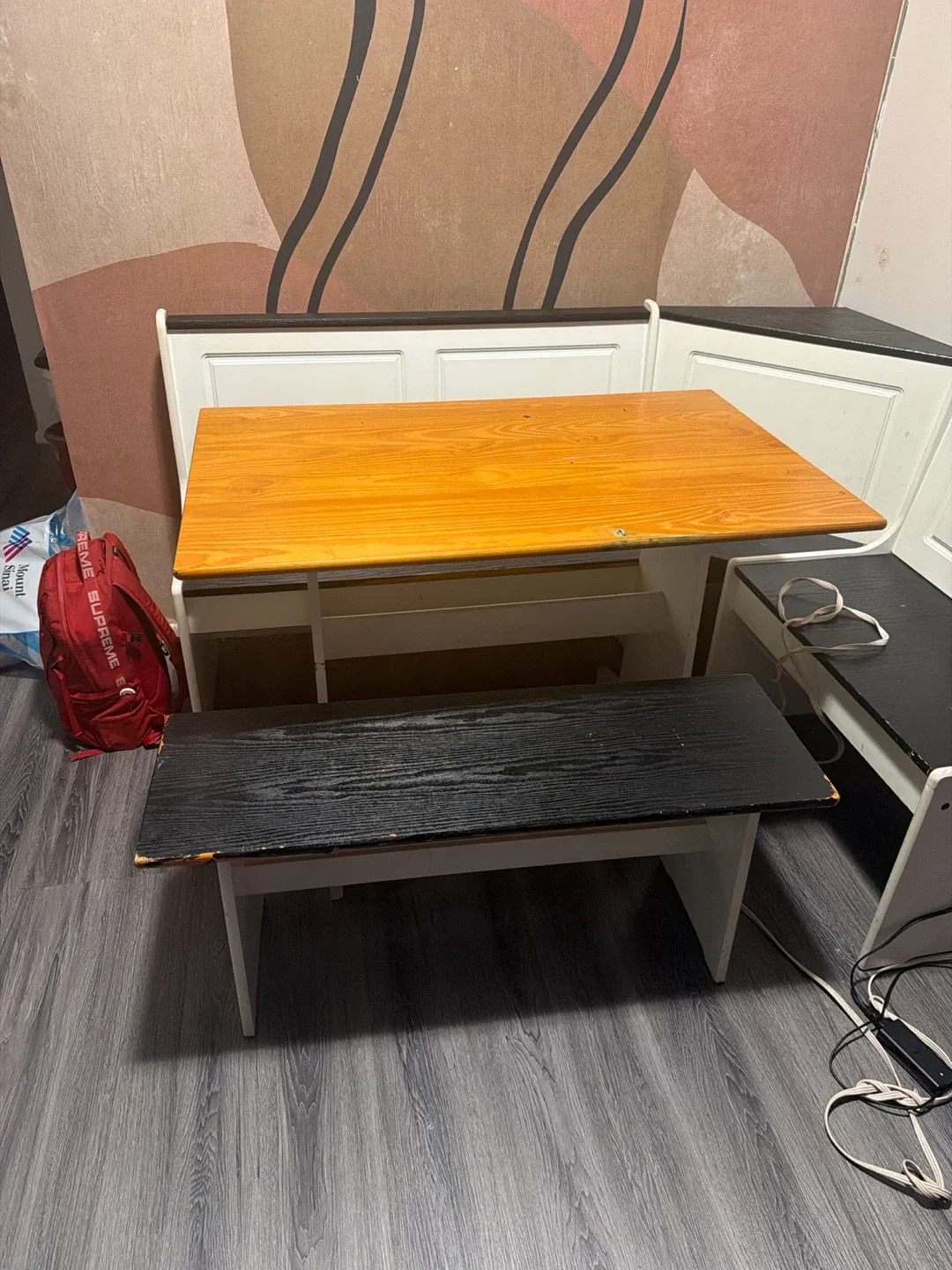 Kitchen Booth Table and Bench Set - photo 2