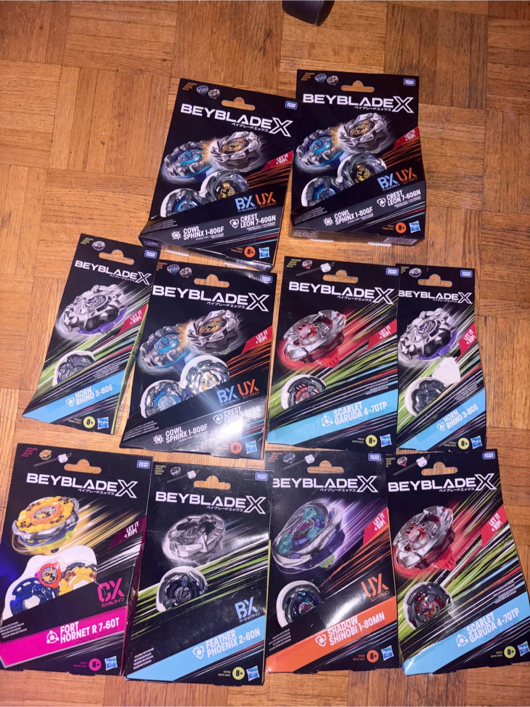 Beyblade X Lot of 9 Beyblades