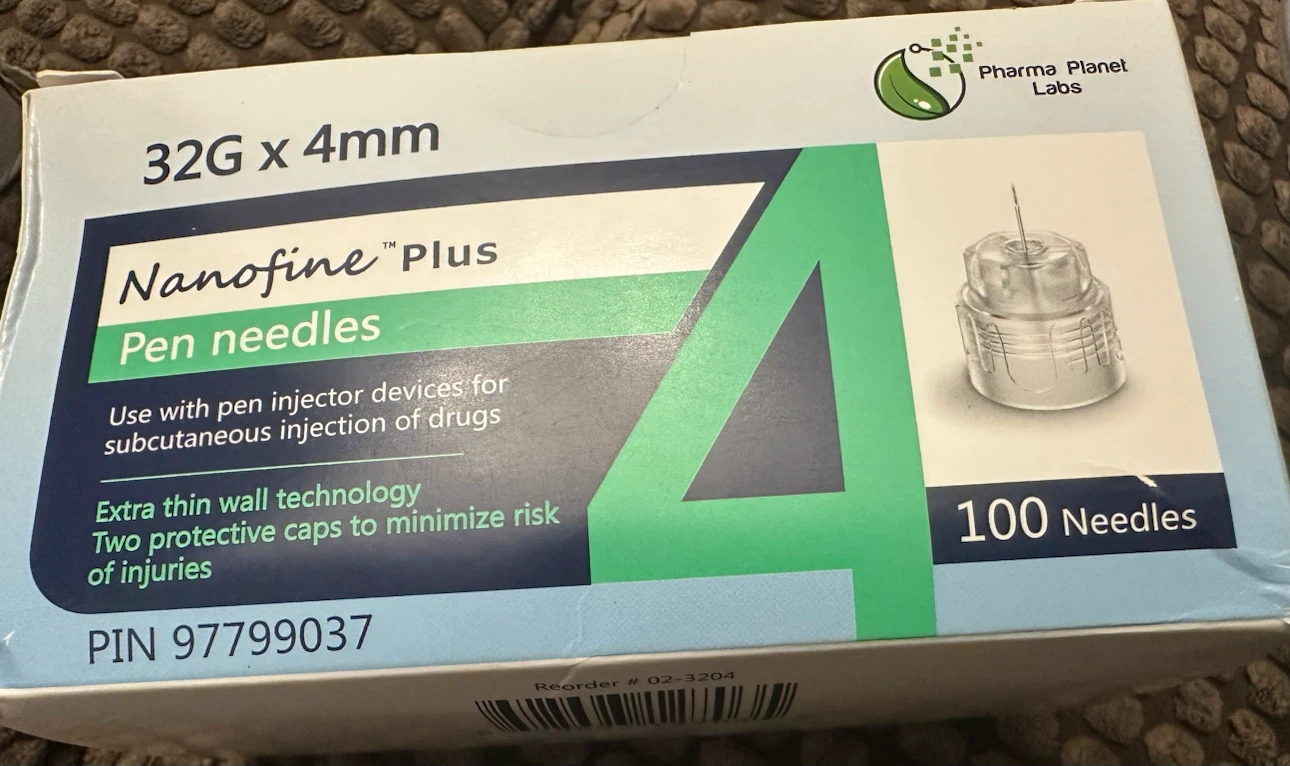 Sealed box - 4mm 32G Nanofine Plus Universal Insulin Pen Needles