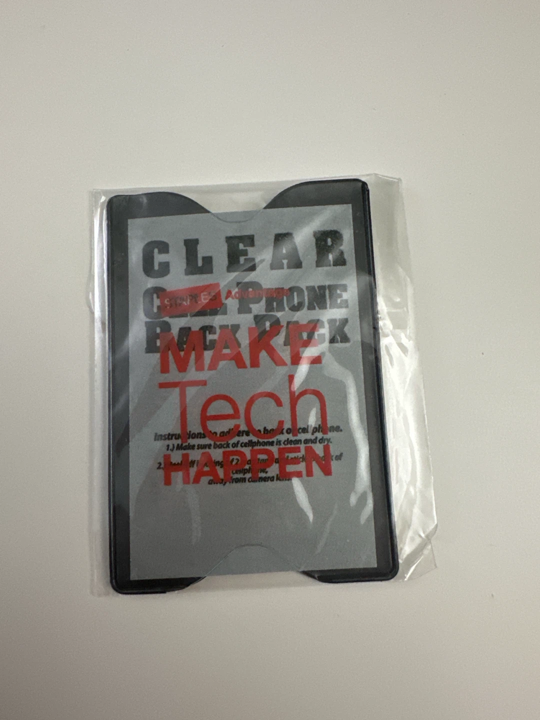Clear Phone Back card holder