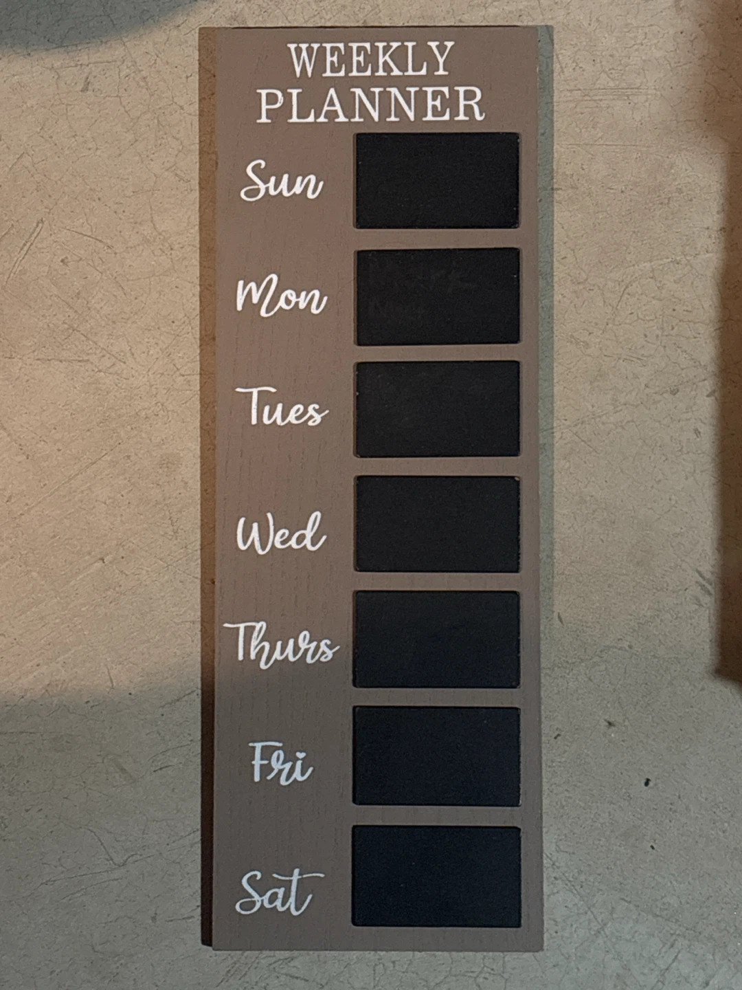 Wooden Weekly Planner Board