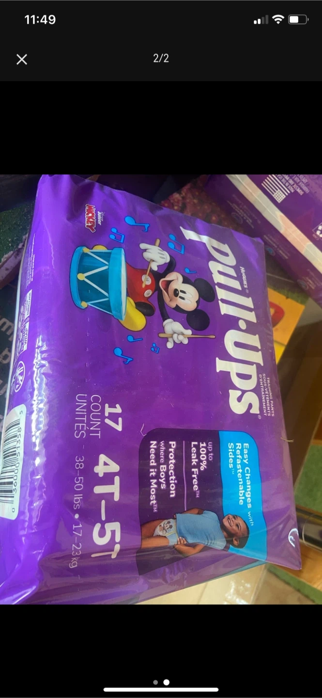 Huggies Pull-Ups Diapers Size 4T-5T