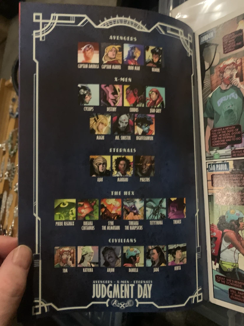 Marvel Avengers X-Men Eternals Judgment Day #2 Comic Book - photo 4