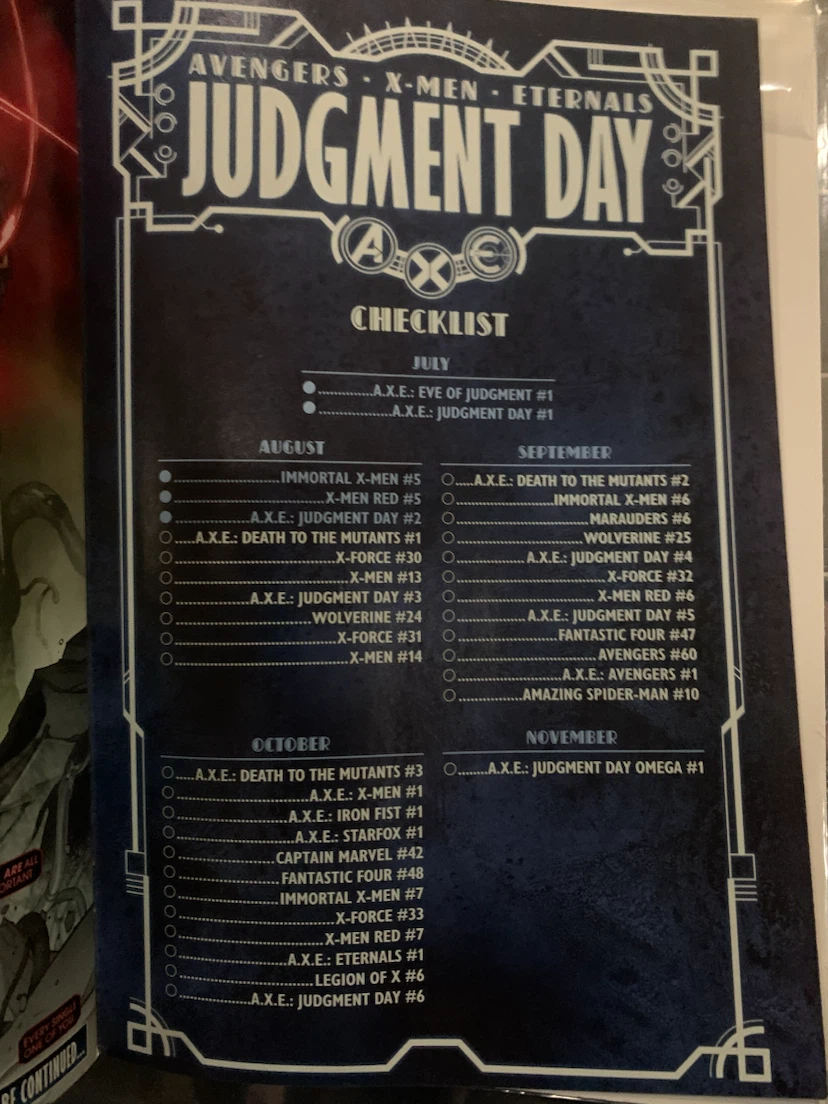 Marvel Avengers X-Men Eternals Judgment Day #2 Comic Book - photo 5