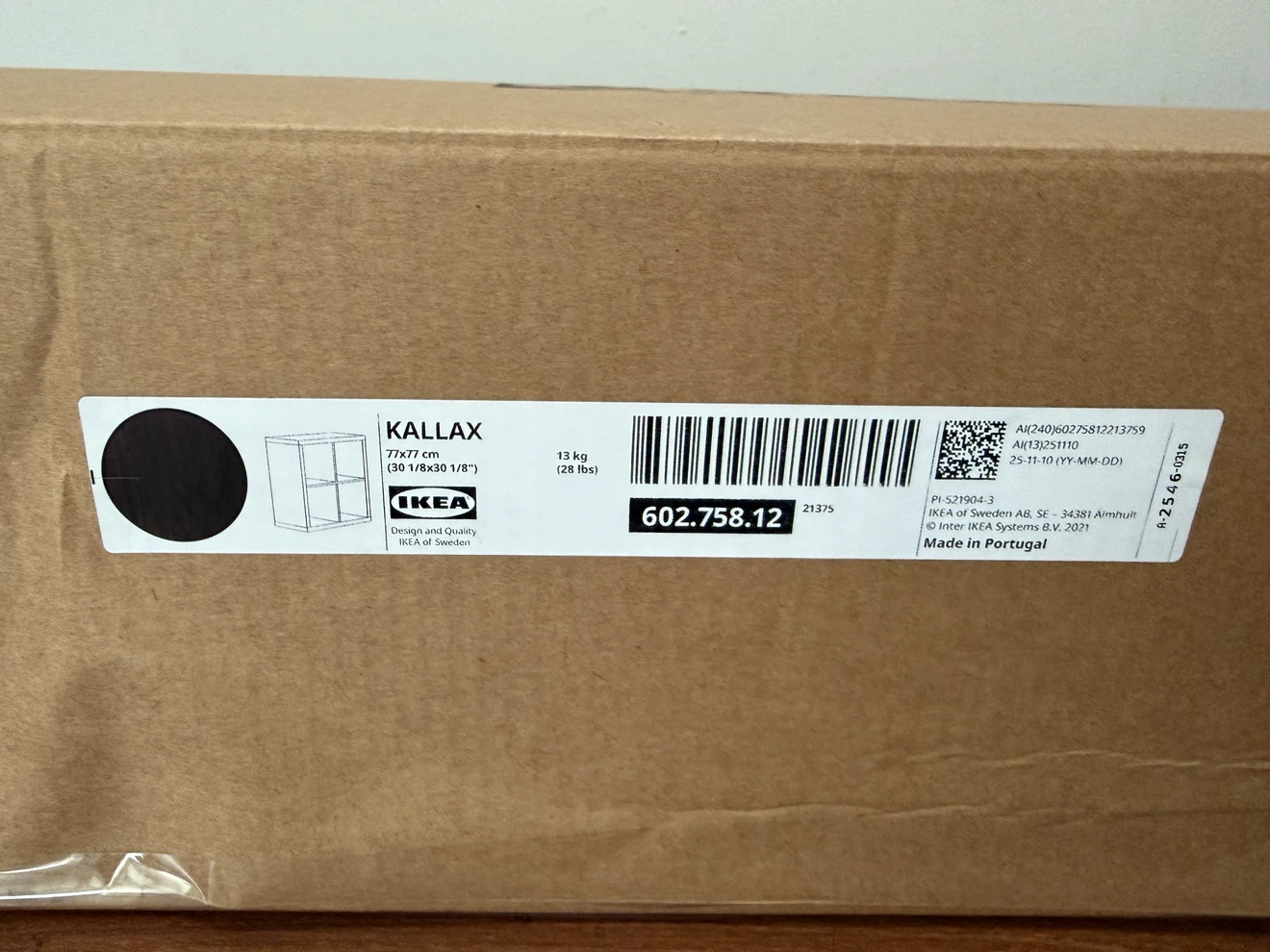 IKEA KALLAX Shelf Unit - Black-brown - photo 3