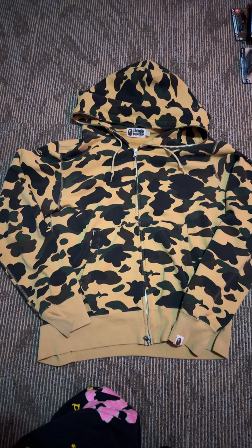Real bape zip up