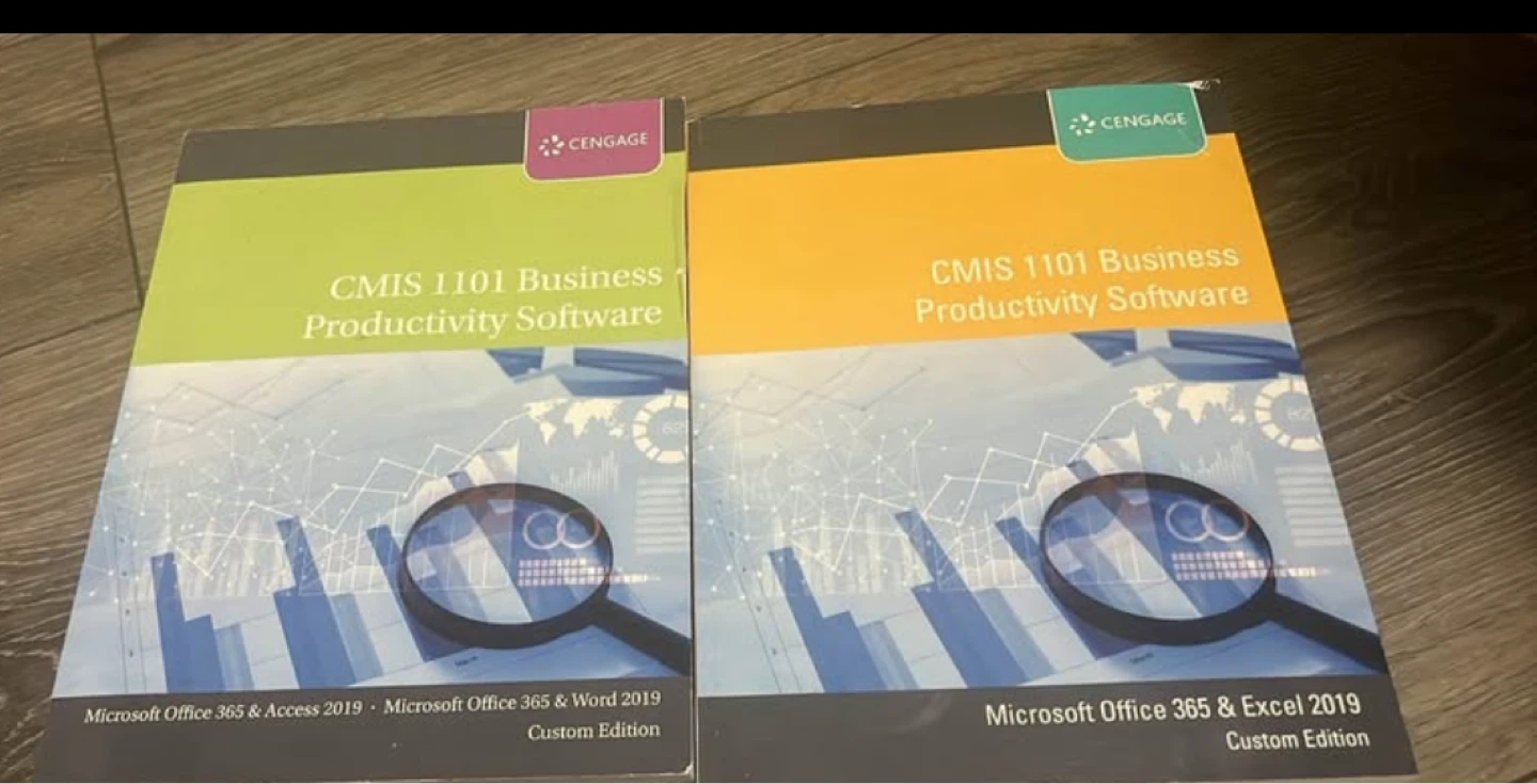 Cengage CMIS 1101 Business Productivity Software Textbooks