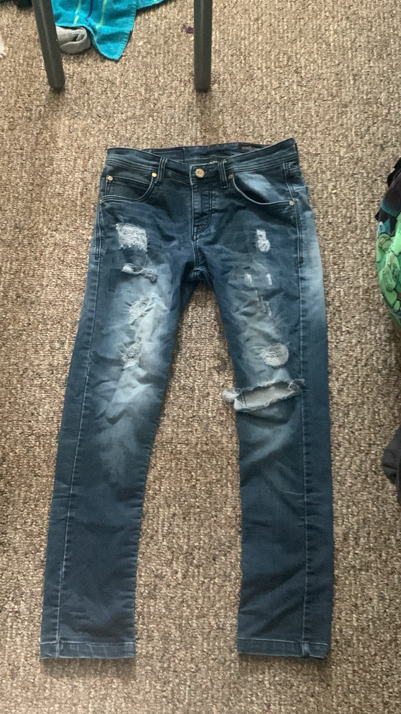 DOLCE & GABBANA Distressed Blue Jeans